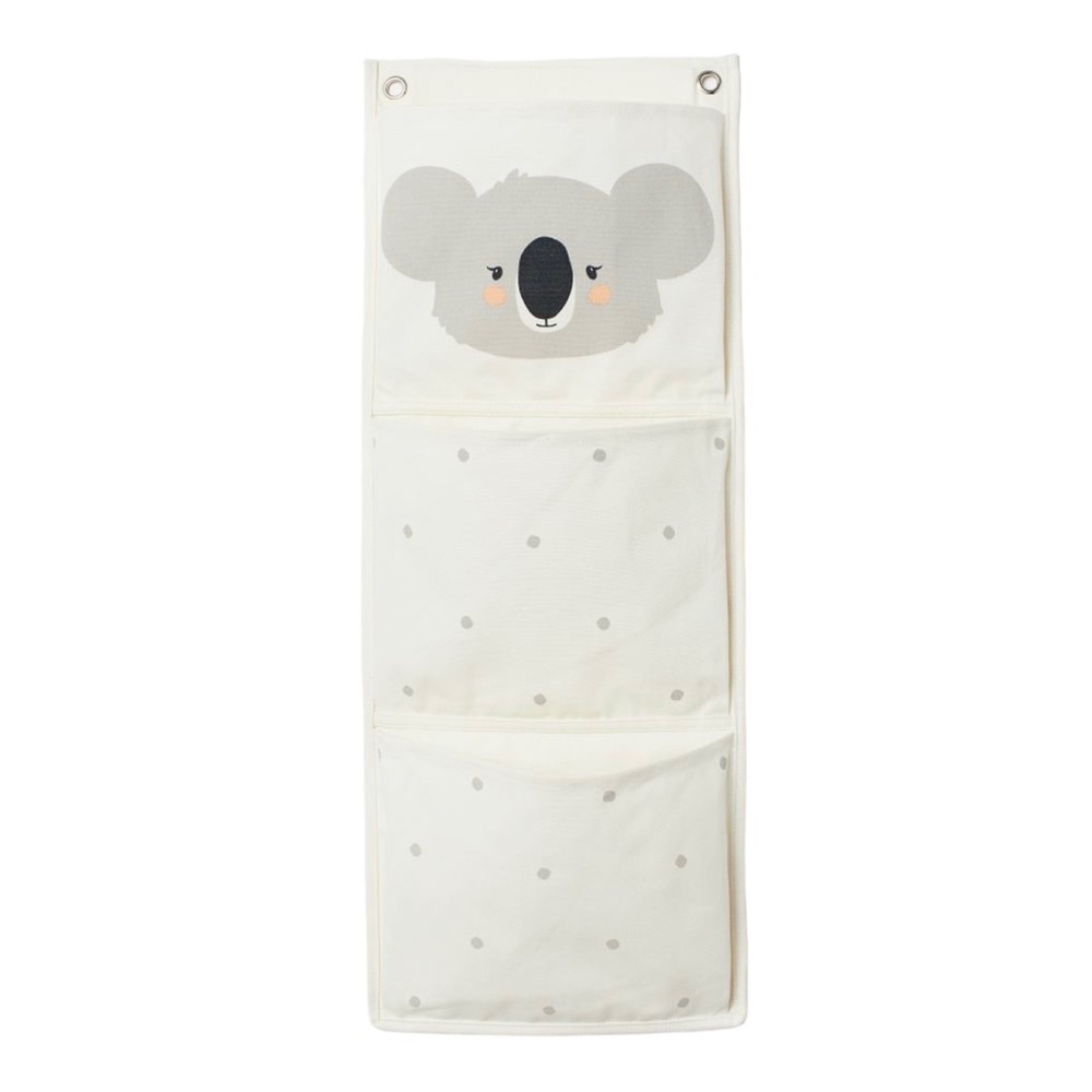 H&M canvas Koala wall organizer
